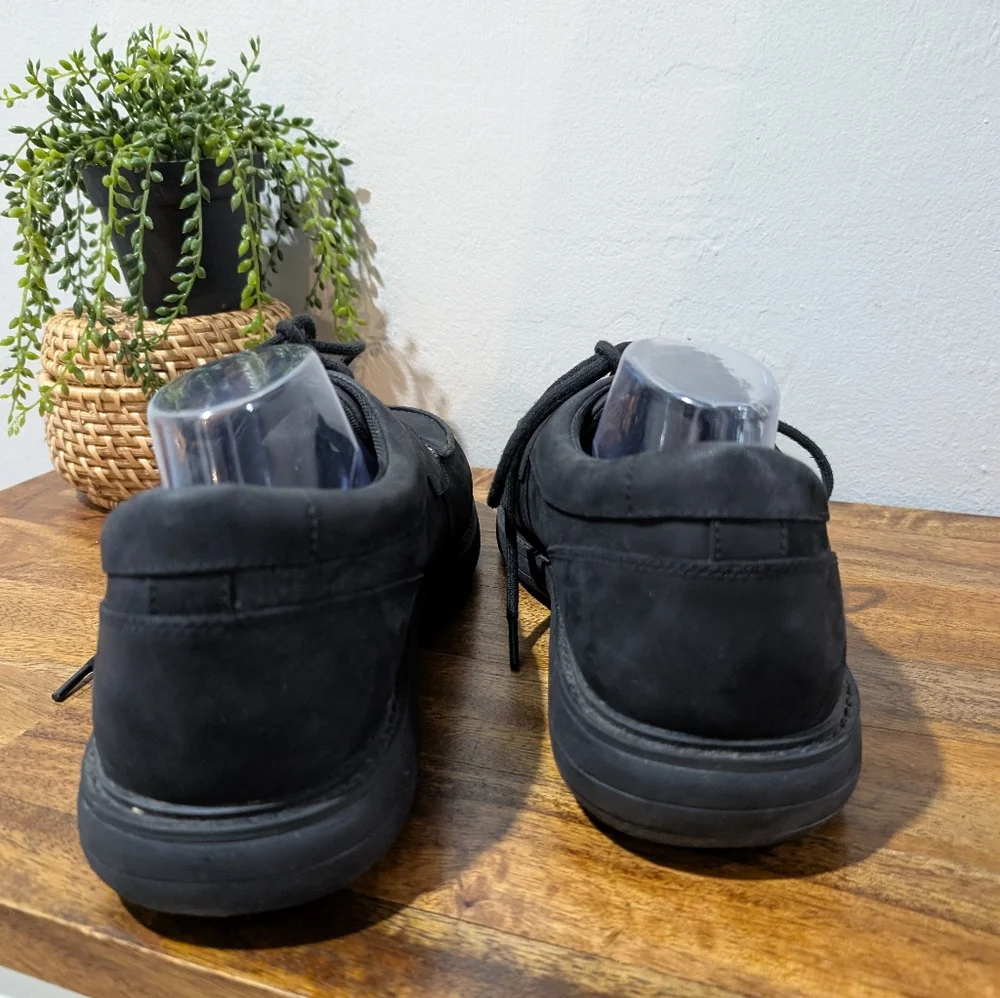 Merrell Men's World Vue Lace Oxford Black Full Grain Leather‎ (SZ 14) J94031